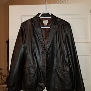 Ann Taylor- The Loft Leather Jacket